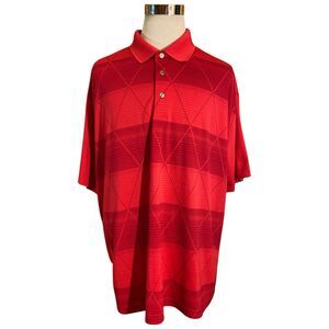 Ben Hogan Polo Performance Polo Shirt Men’s Size 3XL Pink Diamond Argyle Golf